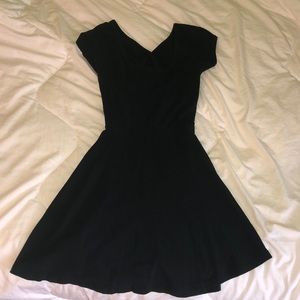 Black Brandy Melville cut-out skater dress